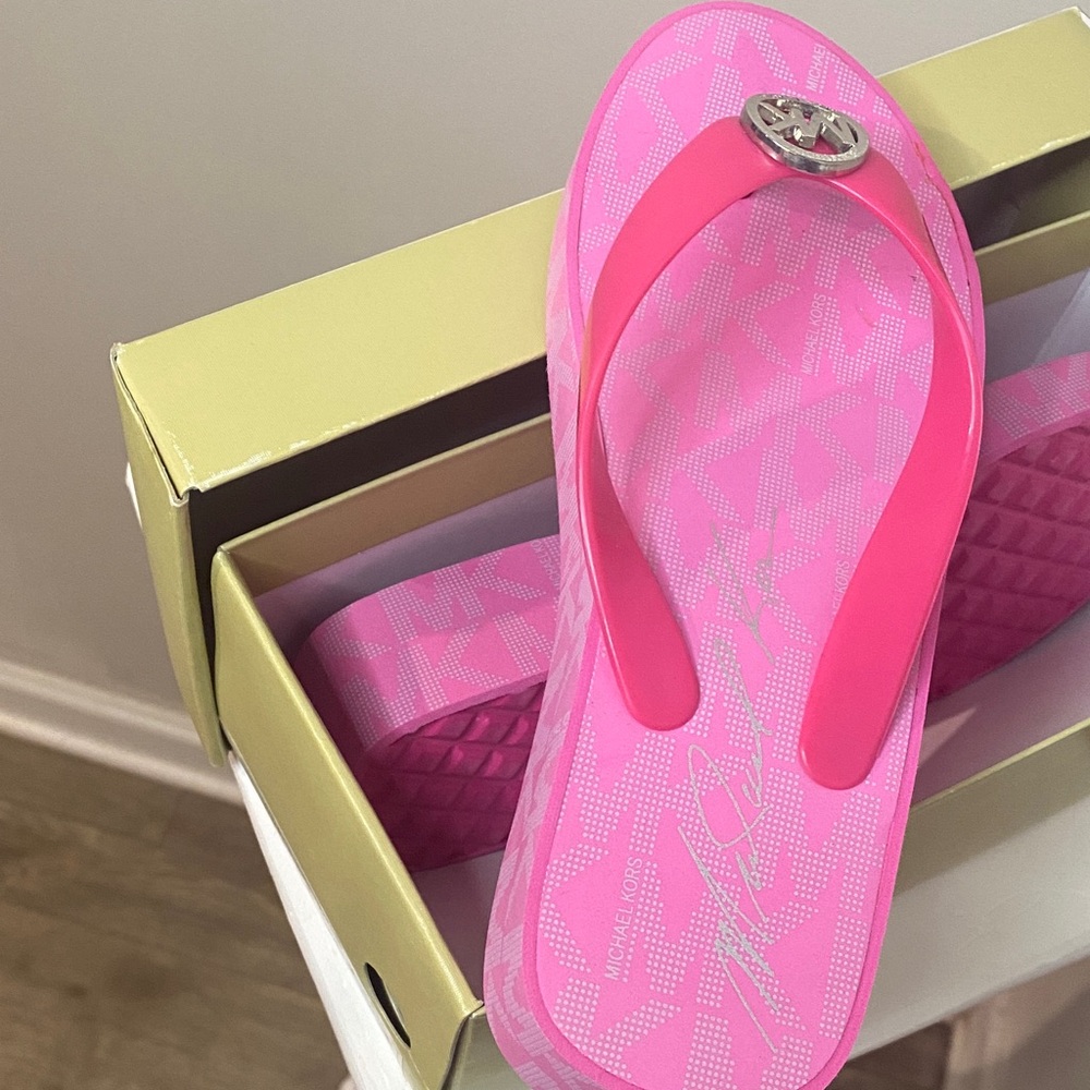 Michael Kors Vibrant Pink Sandals